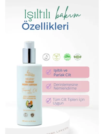 Heleniatic Cosmetic Helens' Glossy Body Lotion | Işıltılı Vücut Losyonu | 250 ml | Nemlendirici Ve Parlatıcı Etki