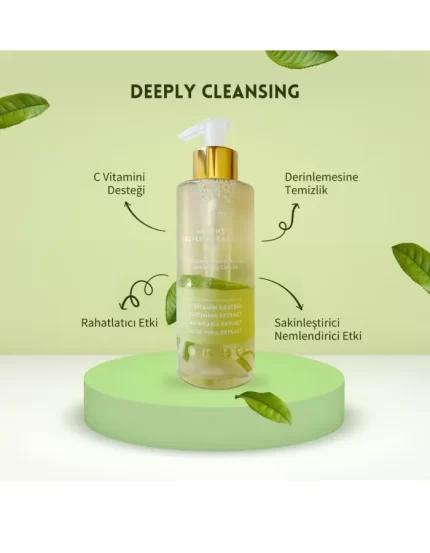 Heleniatic Cosmetic Karşıtı Yağ Dengeleyici Cilt Ve Makyaj Yüz Temizleme Jeli | 200 ml | C Vitamin Aloe Vera Özlü