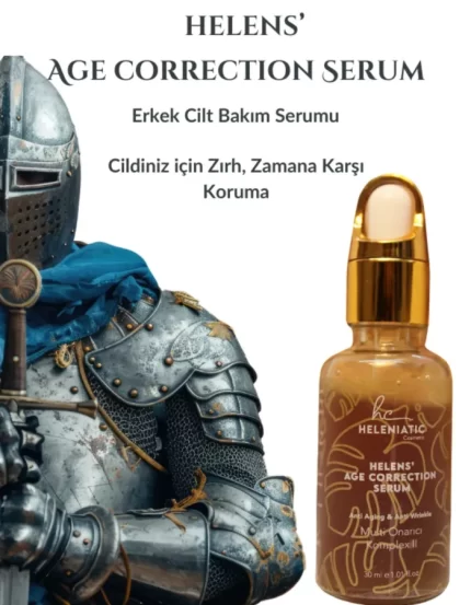 Heleniatic Cosmetic Erkek Yaşlanma Ve Kırışıklık Karşıtı Serum - Age Correction Serum 30ml